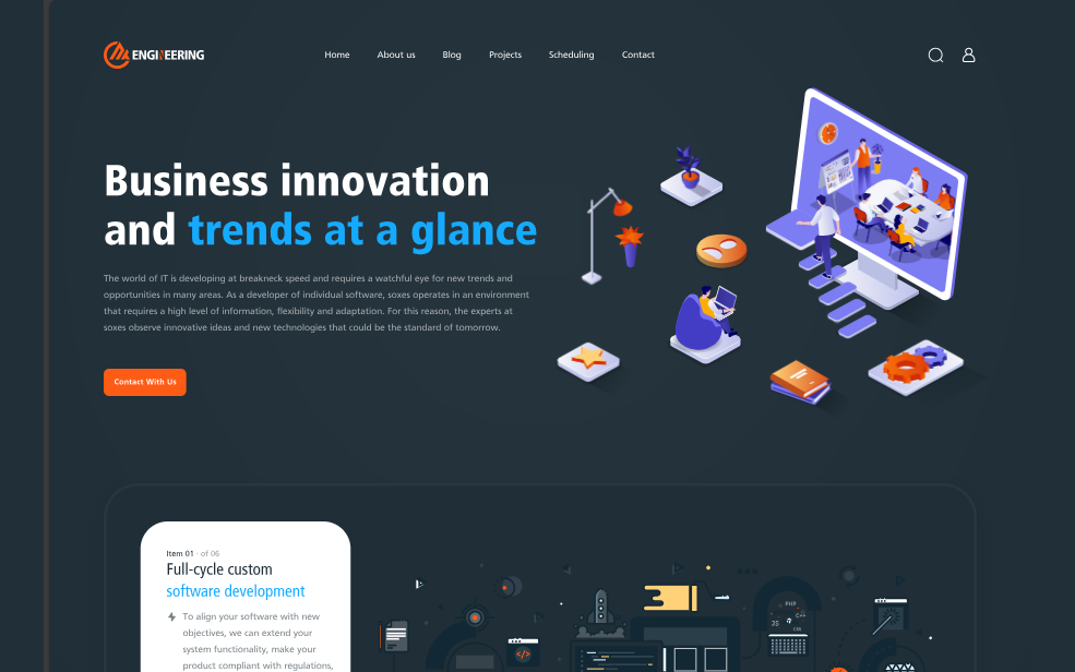 NxEngineering multilingual portfolio website